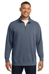 Comfort Colors® Ring Spun 1/4-Zip Sweatshirt - Blue Jean - S