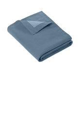 Comfort Colors® Fleece Dorm Blanket - Blue Jean - OSFA