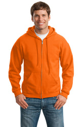 Gildan® Heavy Blend™ Full-Zip Hooded Sweatshirt - S. Orange - S