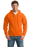 Gildan® Heavy Blend™ Full-Zip Hooded Sweatshirt - S. Orange - S