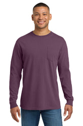 Comfort Colors® Heavyweight Ring Spun Long Sleeve Pocket Tee - Berry - 2XL