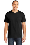 Gildan® Heavy Cotton™ 100% Cotton Pocket T-Shirt - Black - S