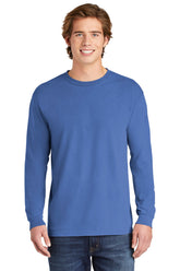 Comfort Colors® Heavyweight Ring Spun Long Sleeve Tee - Flo Blue - S