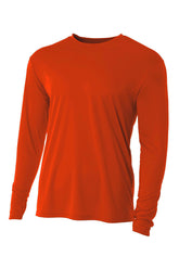 A4 Cooling Performance Long Sleeve Tee - Athletic Orange - XS