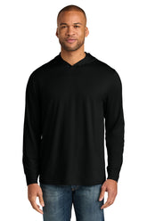 CornerStone® Workwear Pro Long Sleeve Hooded Tee - Black - XS