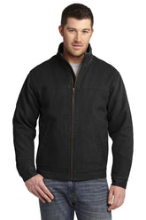 CornerStone® Washed Duck Cloth Flannel-Lined Work Jacket - Black - XS