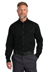 CornerStone® Long Sleeve Select Tactical Shirt - Black - XS