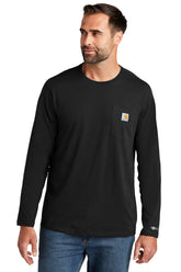 Carhartt Force® Long Sleeve Pocket T-Shirt - Black - S