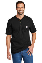Carhartt® Short Sleeve Henley T-Shirt - Black - S