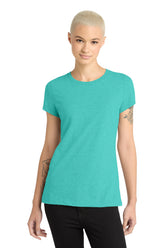 District® Women’s Perfect Blend® CVC Tee - Aqua Heather - 3XL