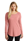 District ® Women’s Perfect Tri ® Long Sleeve Tunic Tee - Blush Frost - XS
