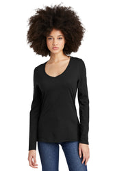 District® Women’s Perfect Tri® Long Sleeve V-Neck Tee - Black - XS
