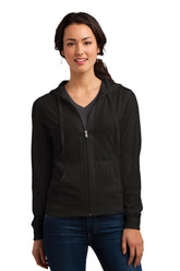 District ® Women’s Fitted Jersey Full-Zip Hoodie - Black - XS