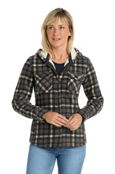 Eddie Bauer® Women's Woodland Shirt Jac - Grey Steel/ Bone - XS