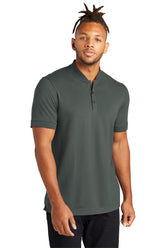 Mercer+Mettle® Stretch Pique Henley - Anchor Grey - XS