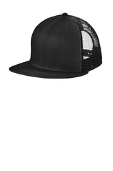 New Era® Standard Fit Snapback Trucker Cap - Black/ Black - OSFA