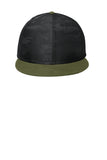 New Era ® Camo Flat Bill Snapback Cap - Army/ Black Camo - OSFA