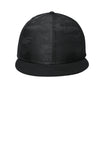 New Era ® Camo Flat Bill Snapback Cap - Black/ Black Camo - OSFA