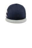 New Era ® Shadow Heather Striped Flat Bill Snapback Cap - Navy Shadow Heather/ Grey - OSFA