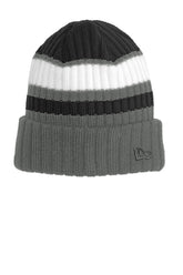 New Era® Ribbed Tailgate Beanie - Black/ Graphite - OSFA