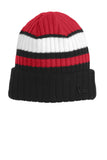 New Era® Ribbed Tailgate Beanie - Red/ Black - OSFA