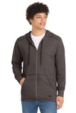 New Era® Thermal Full-Zip Hoodie - Black Heather - XS