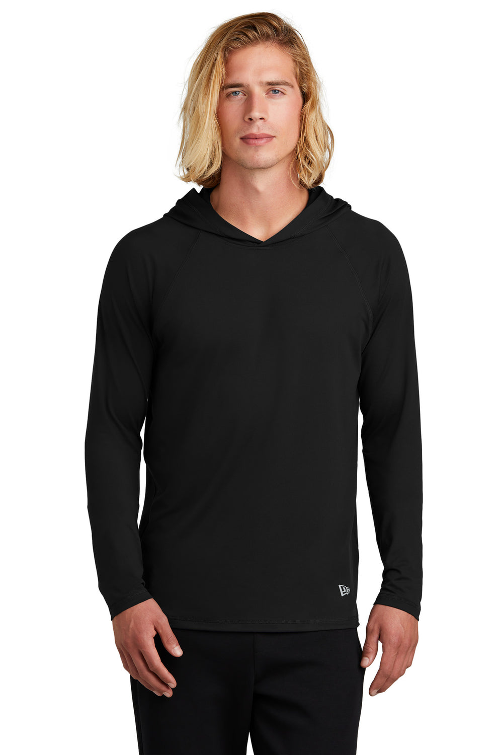 New Era® Power Long Sleeve Hoodie - Black - XS