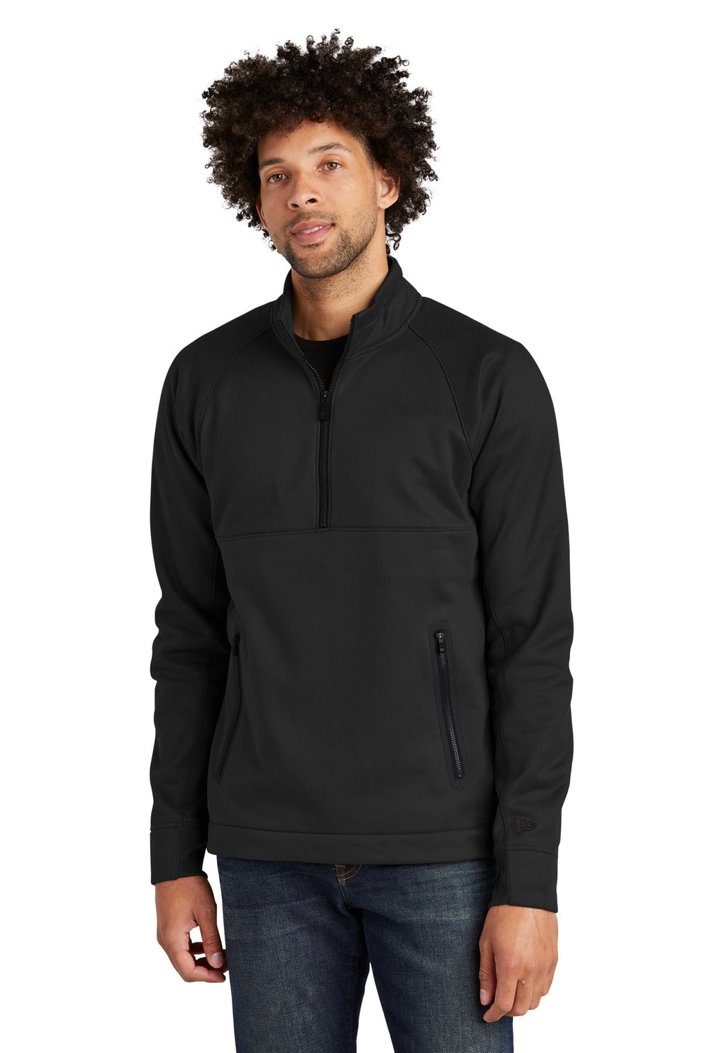 New Era ® Venue Fleece 1/4-Zip Pullover - Black - XS