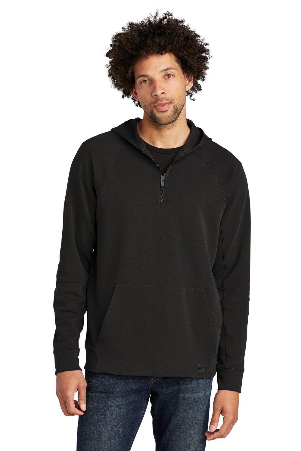 New Era® STS 1/4-Zip Hoodie - Black - XS