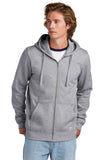 New Era® Comeback Fleece Full-Zip Hoodie - Athletic Heather - XS