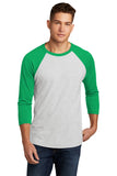 Next Level Apparel® Adult Tri-Blend 3/4-Sleeve Raglan Tee - Envy/ Hthr White - XS