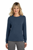 TravisMathew Women's Long Weekend Crew - Blue Nights Heather - S