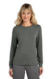 TravisMathew Women's Long Weekend Crew - Dark Grey Heather - S