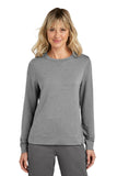 TravisMathew Women's Long Weekend Crew - Light Grey Heather - S