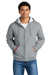 Jerzees Rugged™ Unisex Full-Zip Hooded Sweatshirt - Athletic Heather - S
