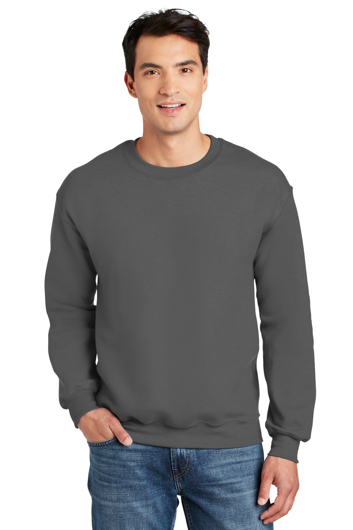 Gildan® DryBlend® Crewneck Sweatshirt - Charcoal - S