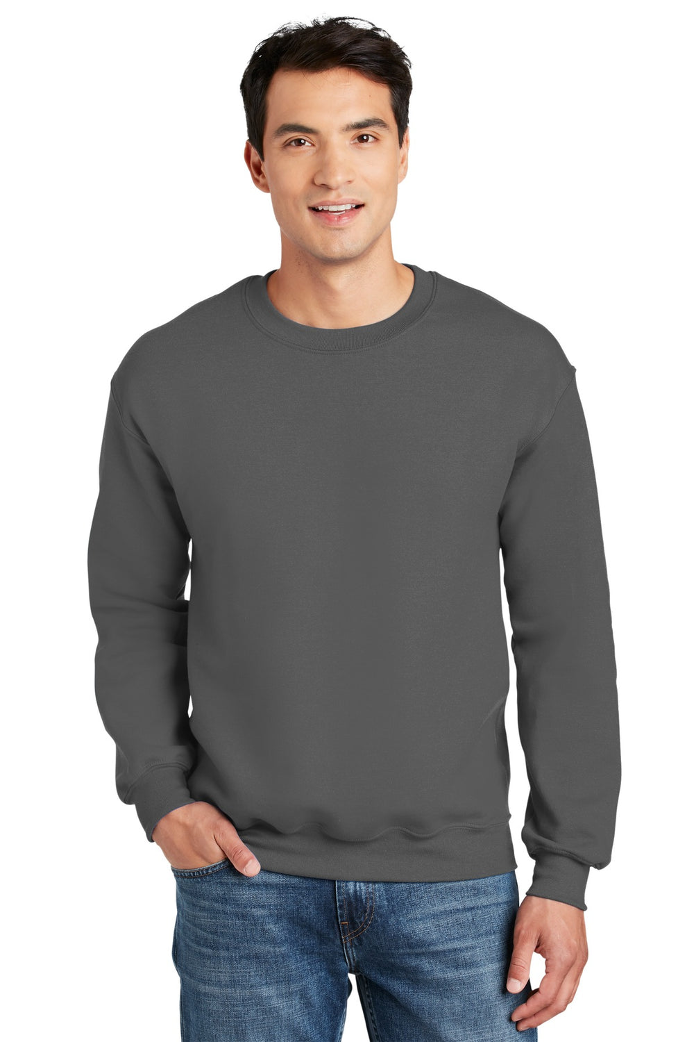 Gildan® DryBlend® Crewneck Sweatshirt - Charcoal - S