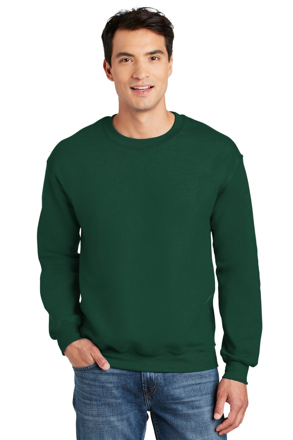 Gildan® DryBlend® Crewneck Sweatshirt - Forest - S
