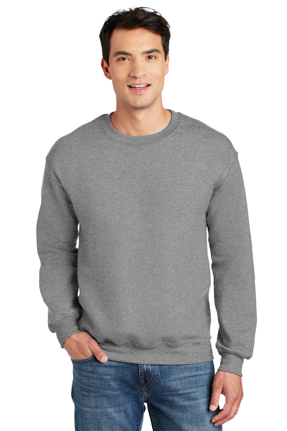Gildan® DryBlend® Crewneck Sweatshirt - Sport Grey - S