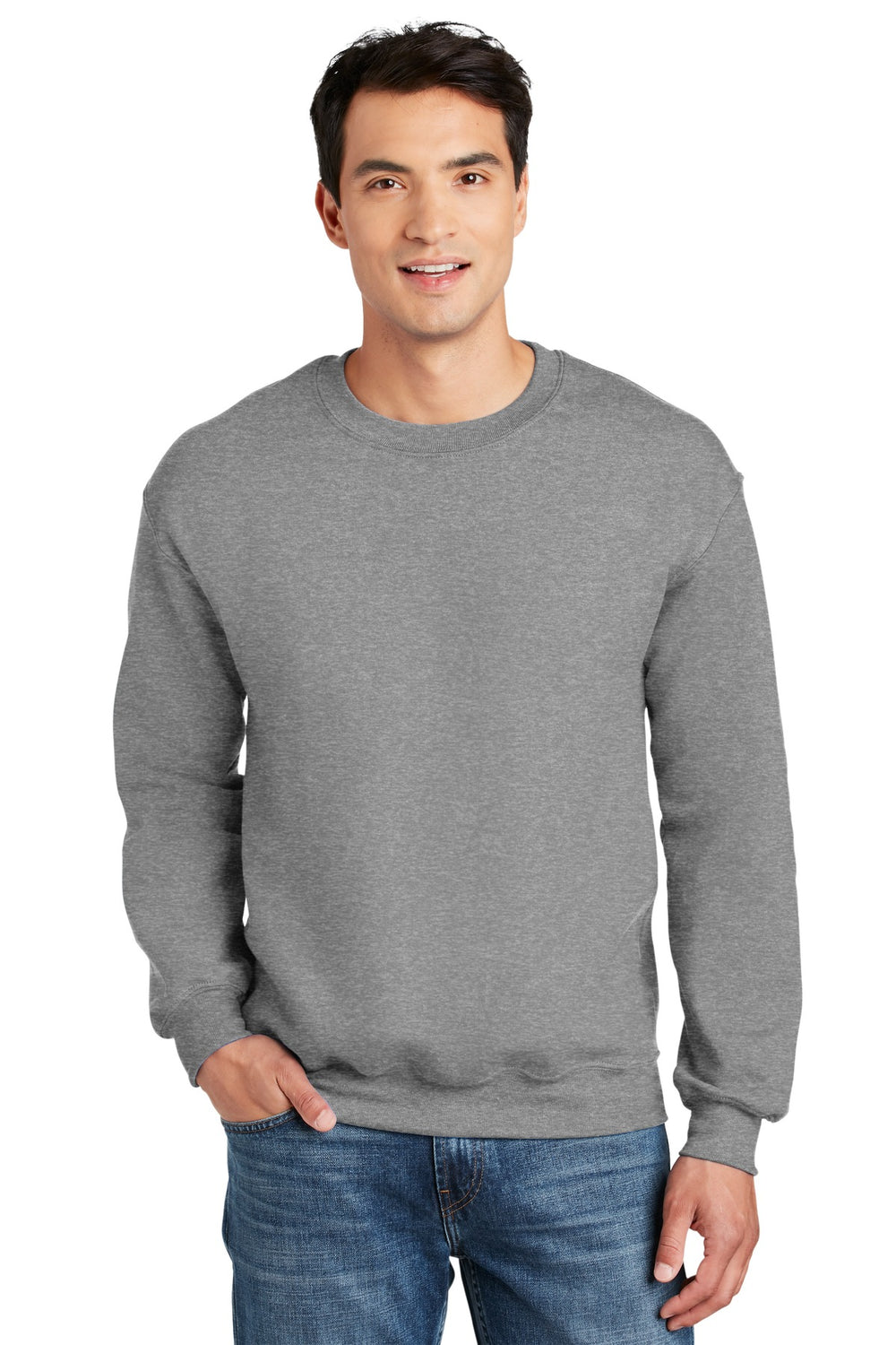Gildan® DryBlend® Crewneck Sweatshirt - Sport Grey - S