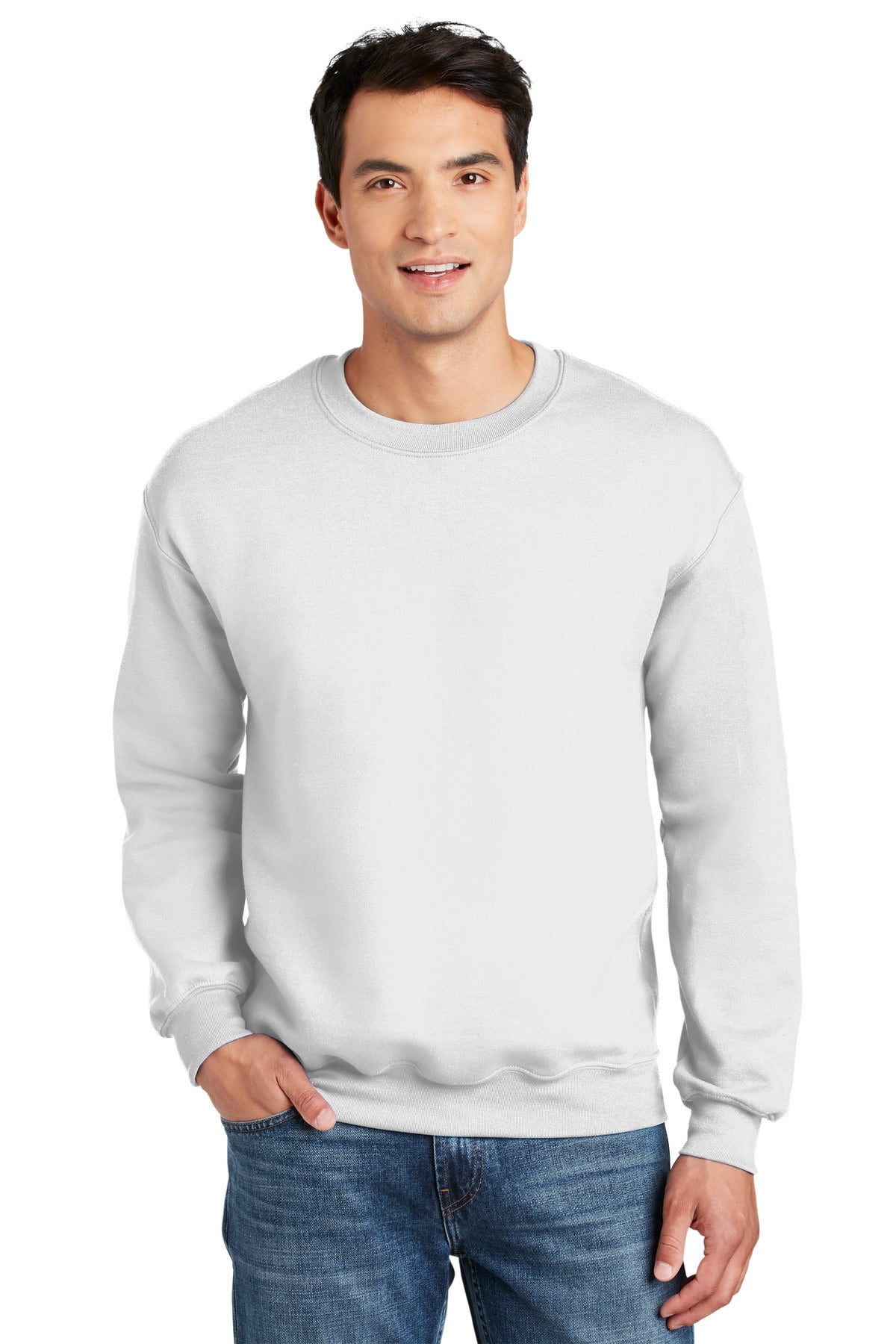 Gildan® DryBlend® Crewneck Sweatshirt - White - S
