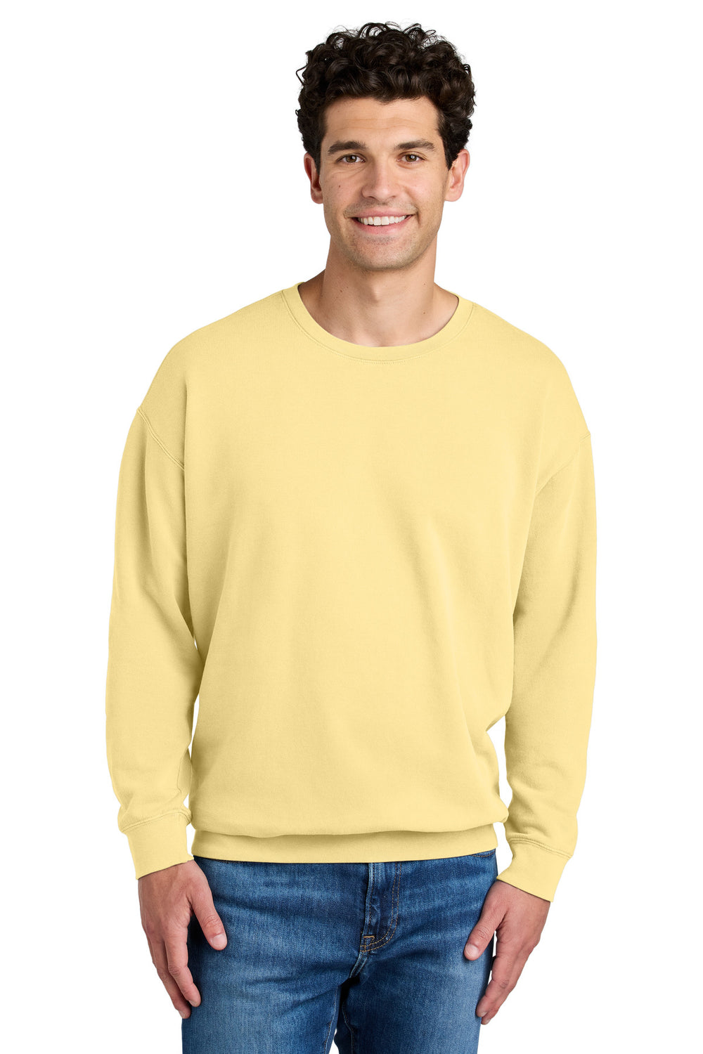 Comfort Colors® Lightweight Crewneck Sweatshirt - Butter - S