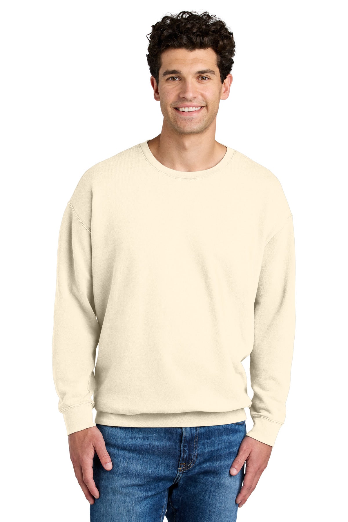 Comfort Colors® Lightweight Crewneck Sweatshirt - Ivory - S