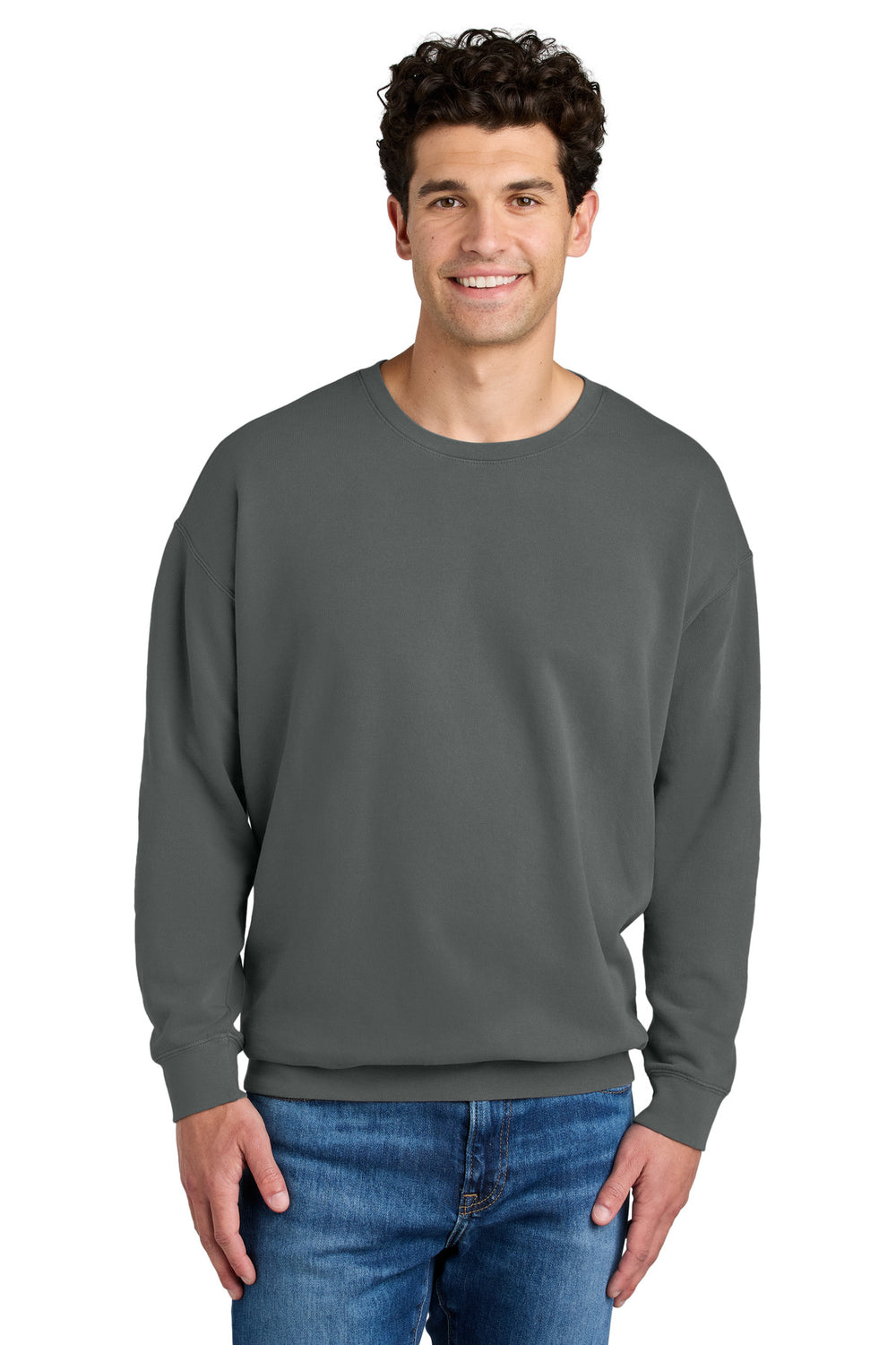 Comfort Colors® Lightweight Crewneck Sweatshirt - Pepper - S