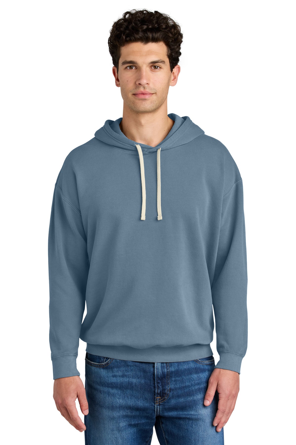 Comfort Colors® Lightweight Hooded Sweatshirt - Blue Jean - S