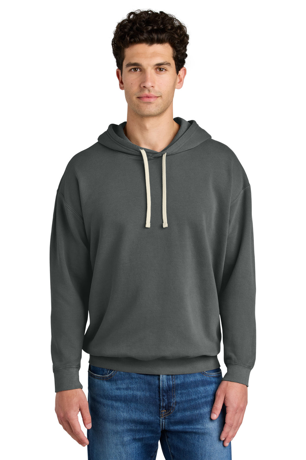 Comfort Colors® Lightweight Hooded Sweatshirt - Pepper - S
