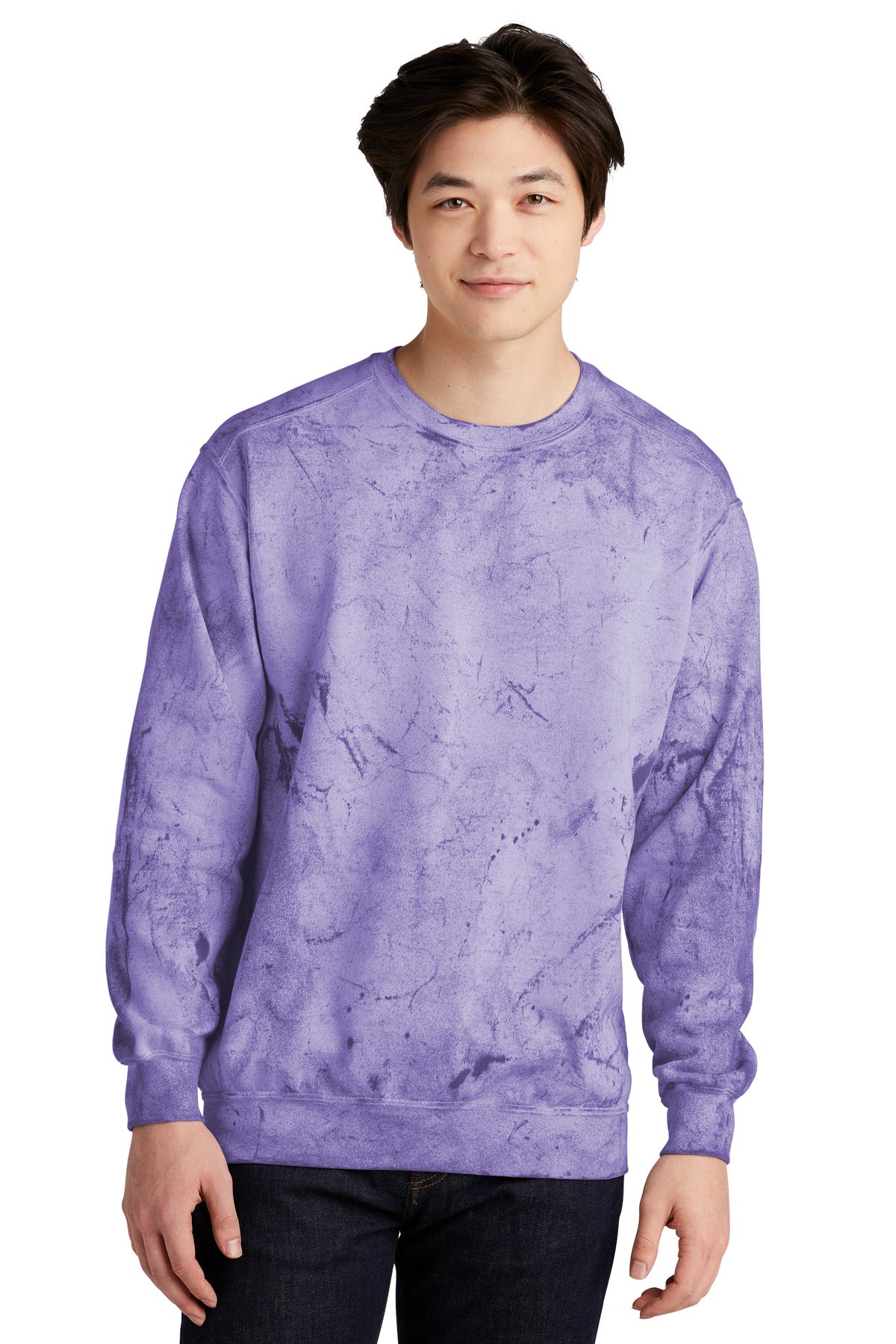 Comfort Colors® Color Blast Crewneck Sweatshirt - Amethyst - S