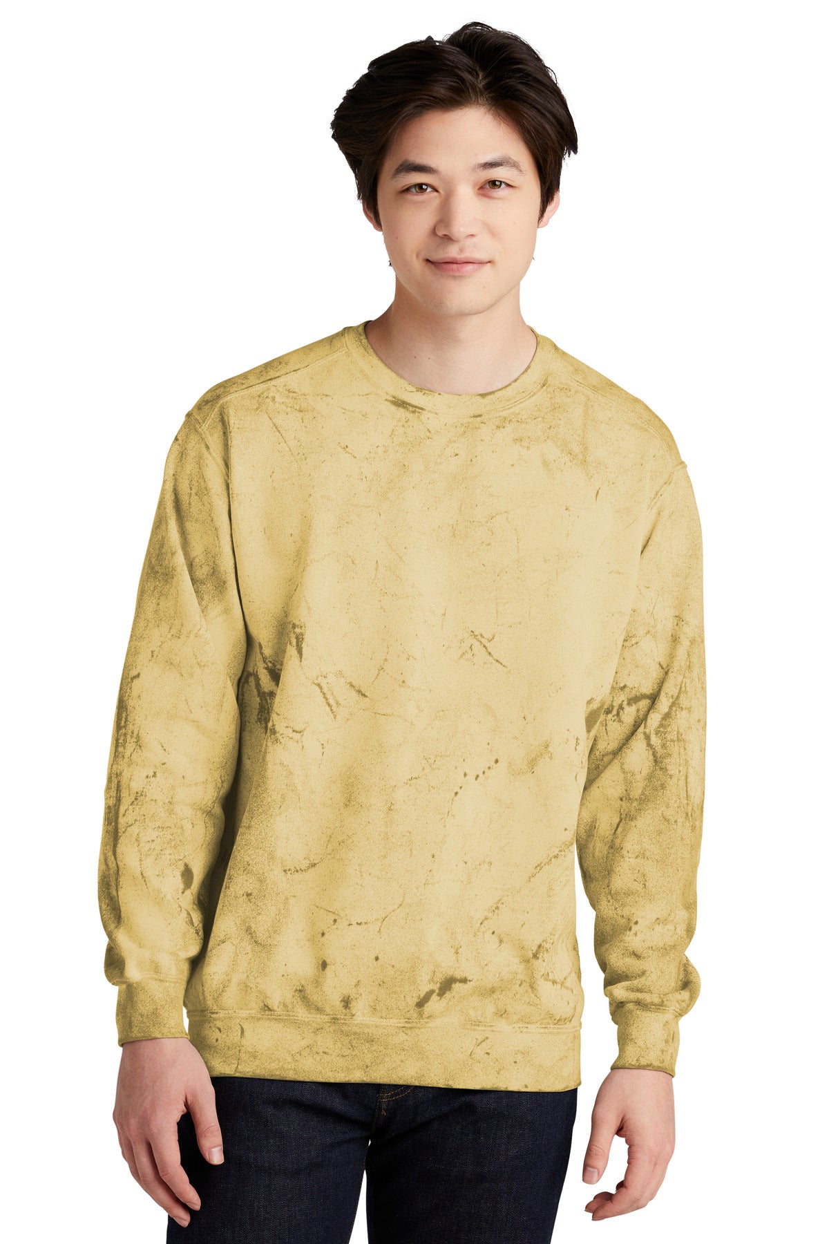 Comfort Colors® Color Blast Crewneck Sweatshirt - Citrine - S