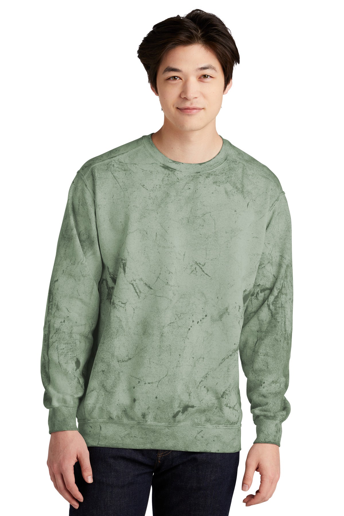 Comfort Colors® Color Blast Crewneck Sweatshirt - Fern - S