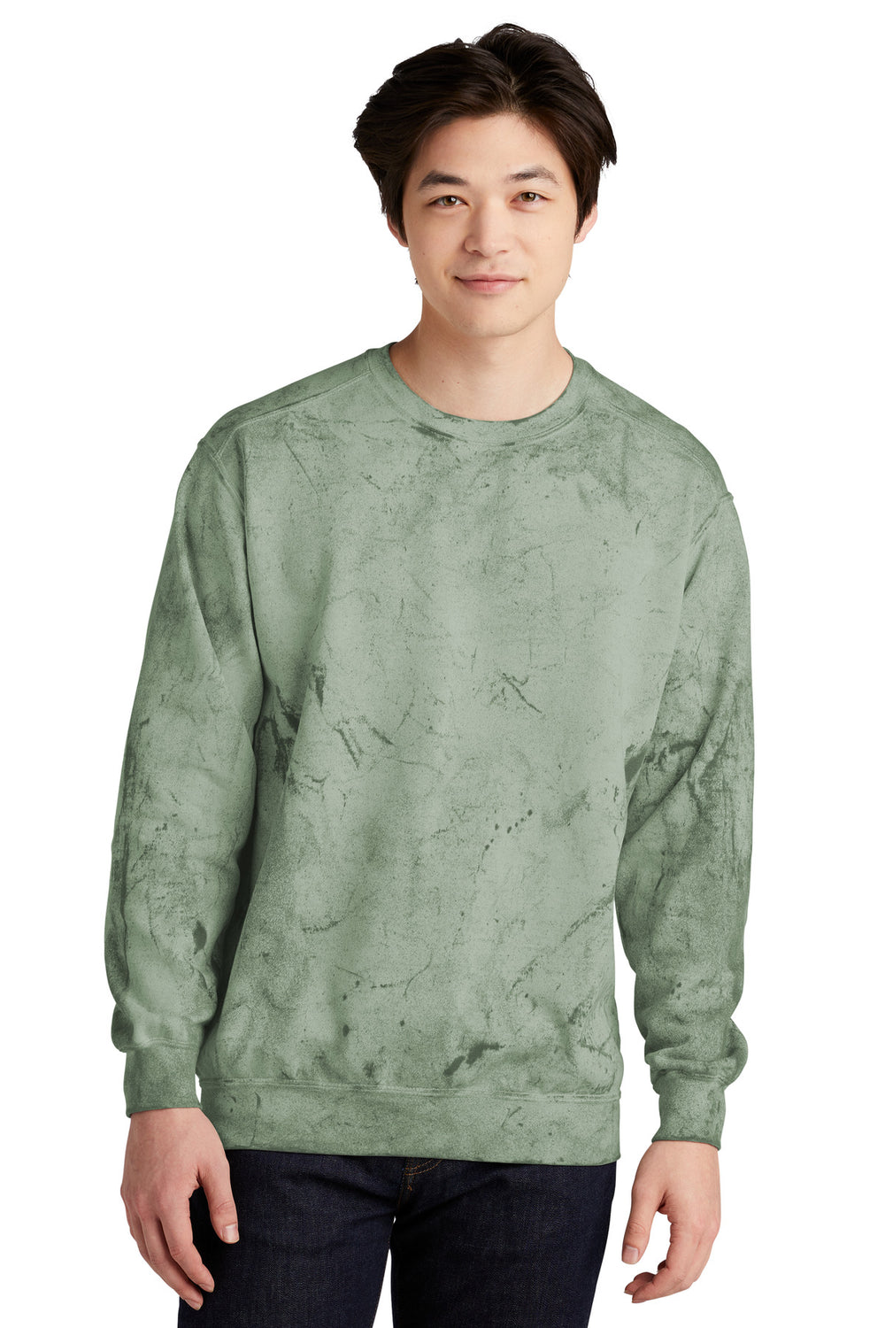 Comfort Colors® Color Blast Crewneck Sweatshirt - Fern - S